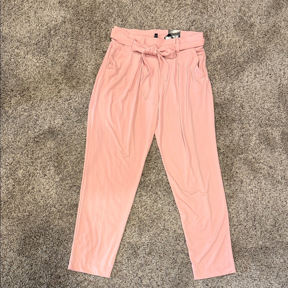 Express Blush Tie-Waist Trousers